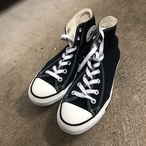 Black High Top Converse (Unisex)